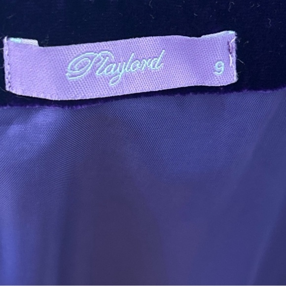 Vintage Velvet Wrap Dress in Royal Purple, Circa Late 70’s/Early 80’s - Picture 9 of 11